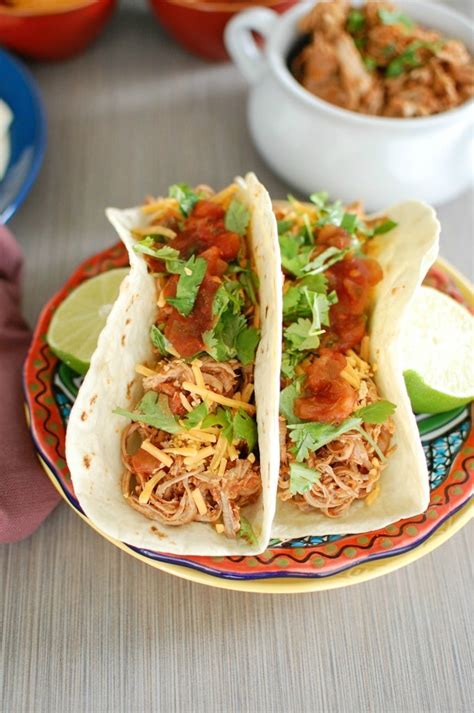 Slow Cooker Shredded Pork Tacos A Cedar Spoon