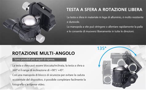 Testa Per Treppiede A Basso Profilo Artcise Eb S Mini Testa A Sfera