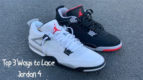 How To Lace Jordan 4 Full Step By Step Tutorial Youtube