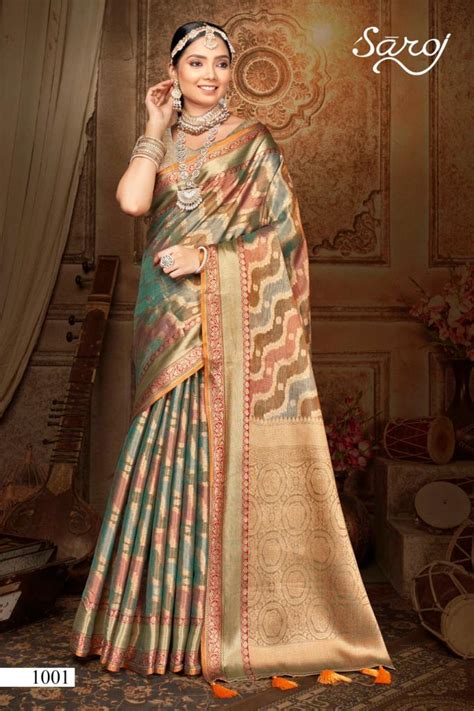 Buy Saroj Swarn Mahotsav Vol Festive Wear Soft Organza Multicolor