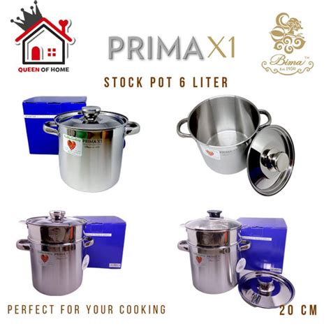 Jual Panci Tinggi Bima Prima X Stockpot Cm High Stock Pot Lt