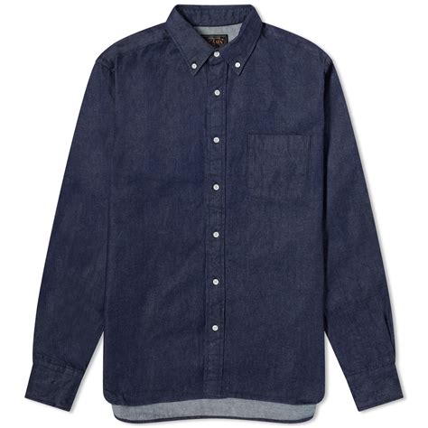 BEAMS PLUS Beams Plus Button Down Denim Shirt REVERSIBLE