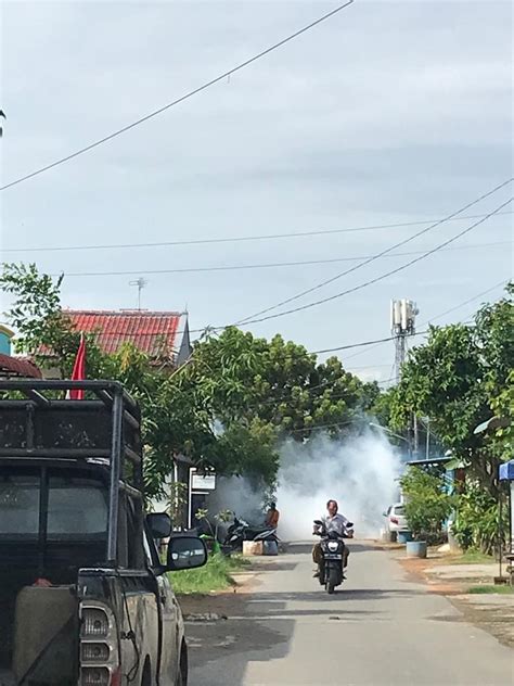 Pelaksanaan Fogging Focus Di Perumahan Botania Garden Puskesmas