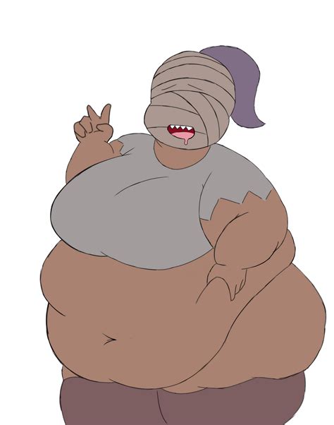 Rule 34 2022 3 Anonymous Artist Bandaged Face Bbw Belly Grab Big Belly Chubby Commission