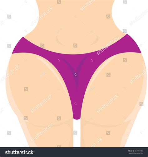 Sexy Woman Ass Vector Illustration Stock Vector Royalty Free
