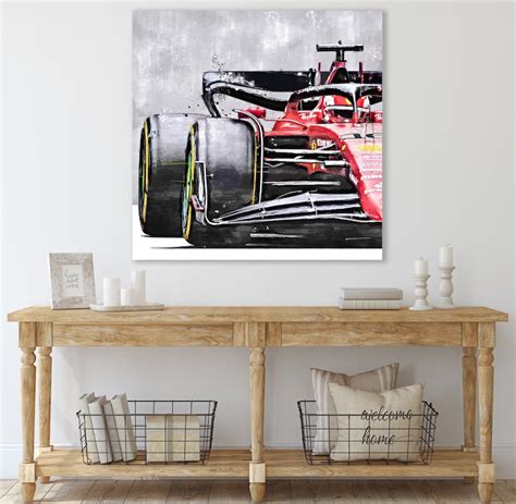 F1 Canvas Formula 1 Wall Decor Huge Canvas Wall Art Formula Etsy