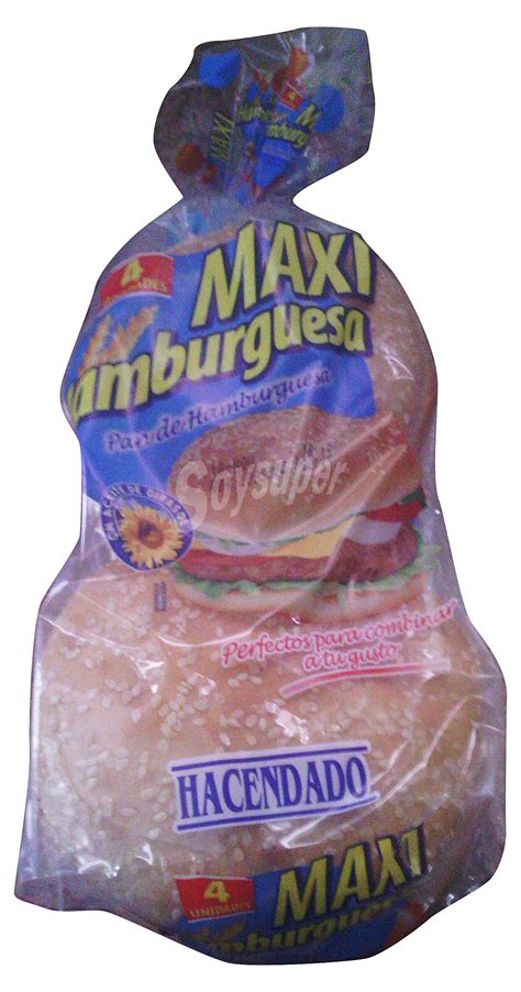 Hacendado Pan Hamburguesa Maxi Con S Samo Paquete U G