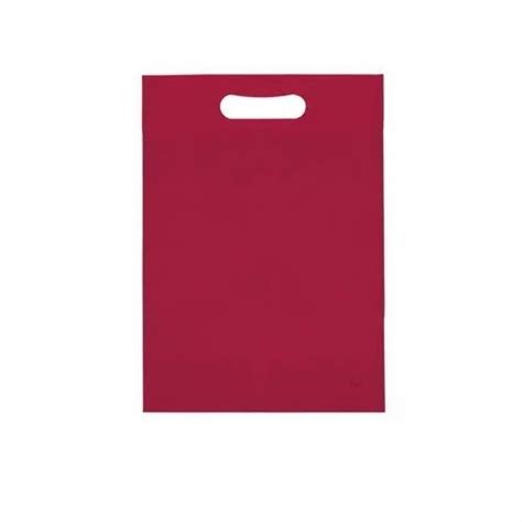 Plain Non Woven Bag Maroon D Cut Bag For Grocery At Rs 120 Kg In