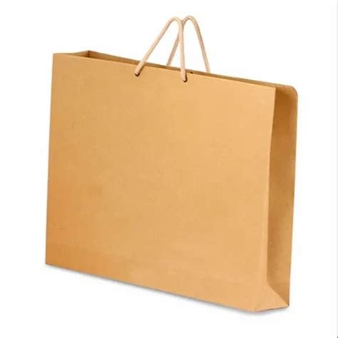 Brown Kraft Paper Carry Bag For Packaging Capacity 5kg At Rs 12 In