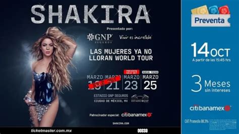 Shakira anuncia nuevas fechas en México de su gira Las mujeres ya no