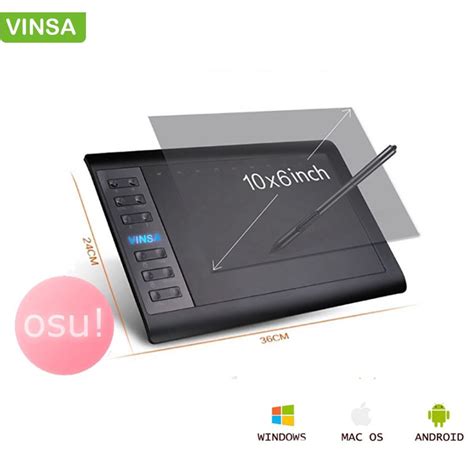 Vinsa Graphic Tablet Vin 1060 Plus Warehouse Of Ideas