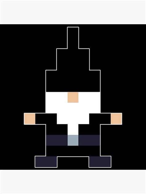 Goth Gnome In Pixel Art Poster For Sale By Macsquiddles Redbubble