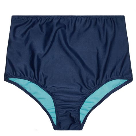 OCEAN Handmade Blue High Waist Bandeau Bikini Set Etsy