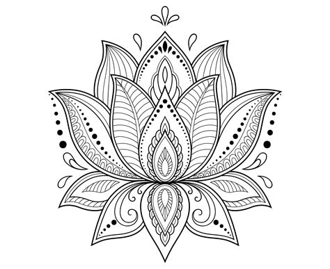 lotus mandala flower design