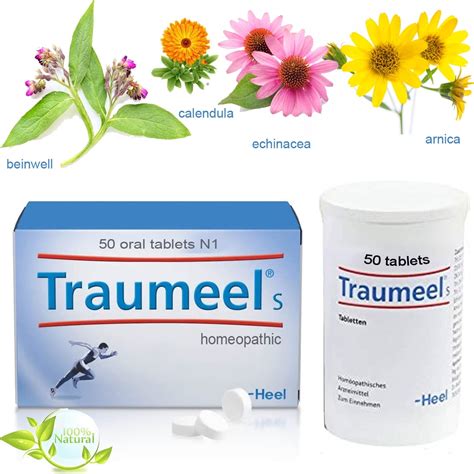 Heel Traumeel S 50 Homeopathic Tablets Anti Inflammatory Pain Relief