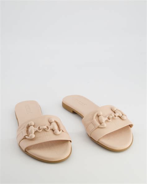 KLAPKI Z OZDOBĄ W KOLORZE BEŻOWYM NUDE Sklep z butami online