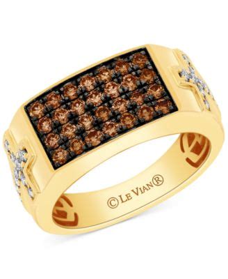 Le Vian Men S Chocolate Diamond 7 8 Ct T W Nude Diamond 3 8 Ct