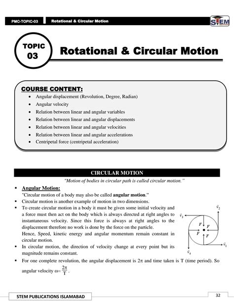 Solution Unit 3 Rotational Circular Motion Studypool