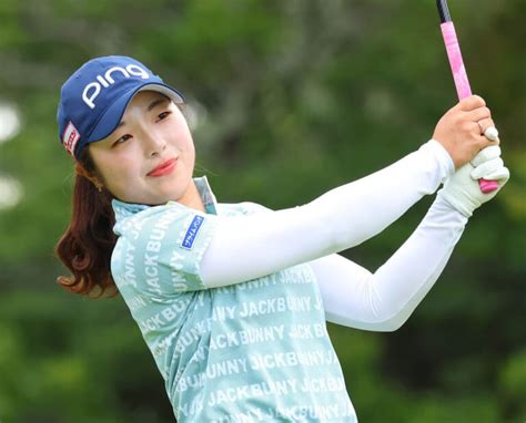 佐久間朱莉、18年原英莉花に続く「ジャンボ軍団」Vへ「いい報告できるように」 – GOLF報知