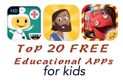 Top 20 FREE Educational Apps for Kids