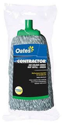 Oates Mop Contractor Head Refill Green Gm Essential Products