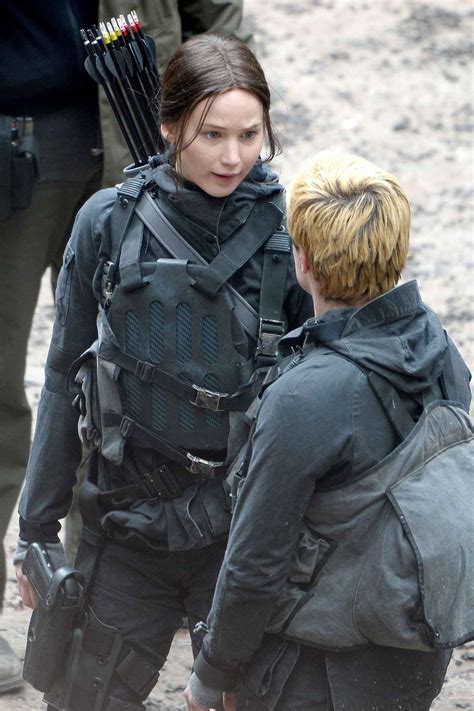 Jennifer Lawrence – The Hunger Games: Mockingjay Set Photos Paris, May ...