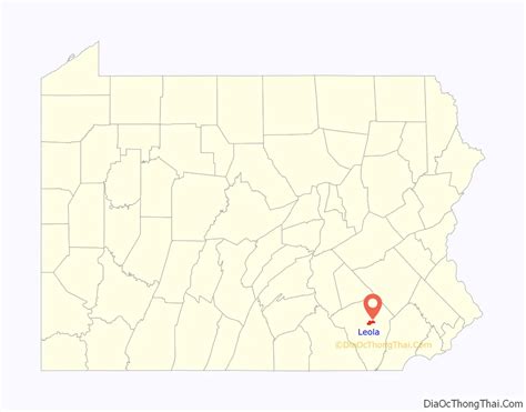 Map of Leola CDP, Pennsylvania