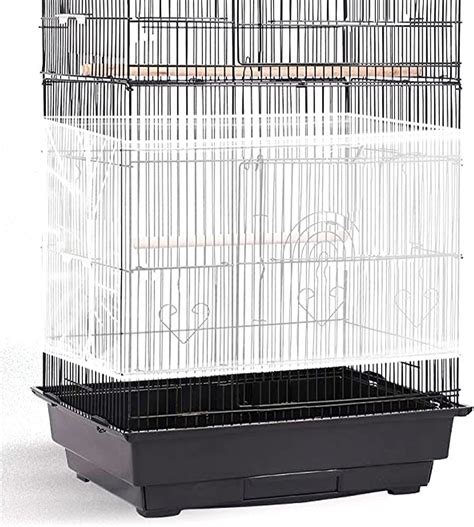 Amazon Adjustable Bird Cage Net Cover Birdcage Seed Feather