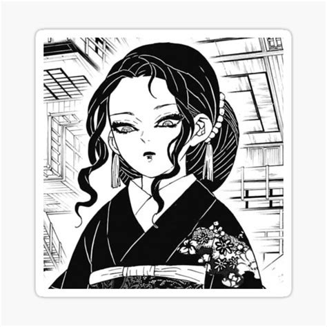 Kibutsuji Muzan Demon Woman Sticker For Sale By AkimBdz Redbubble