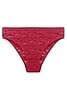 Buy High Leg Bikini Panty In Magenta Lace Online India Best Prices Cod Clovia Pn P