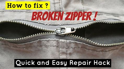 How To Repair A Broken Zipper That Won T Close Fixing Broken