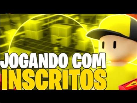 Stumble Guys Ao Vivo JOGANDO INSCRITOS SALA DE BLOCK DASH