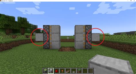 how to make a opening door in minecraft