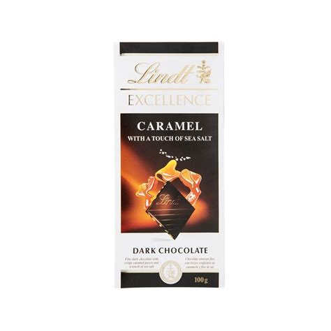 Lindt Excellence Caramel Sea Salt Chocolate Bar Esajee S