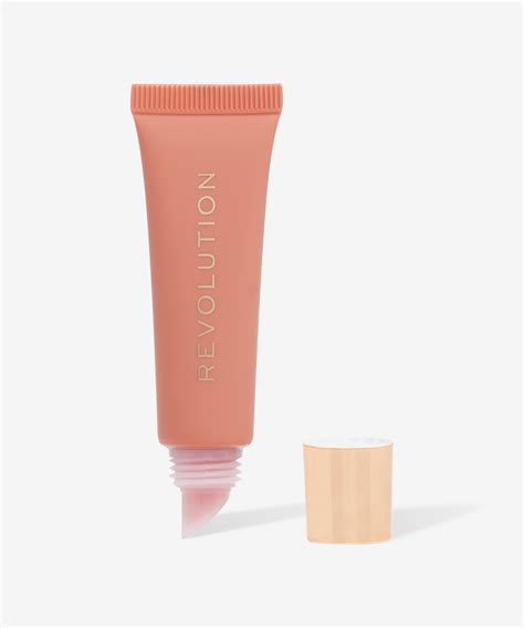 Makeup Revolution Juicy Peptide Lip Balm Nude Peach At BEAUTY BAY