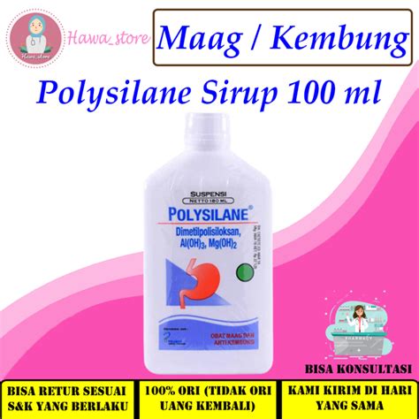 Polysilane Suspensi Cair 100 Ml Obat Sakit Maag Asam Lambung