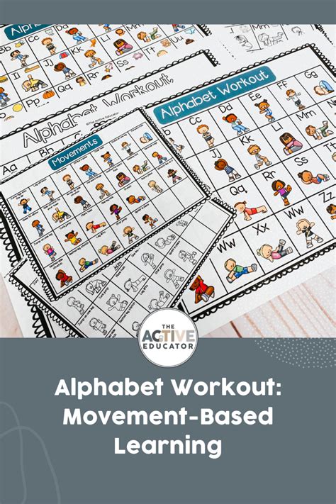 Alphabet Workout Movement-Based Learning FREEBIE