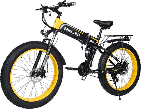 Buy Yinzhiboo Smlro Folding Electric Bike Fat Tire Foldable