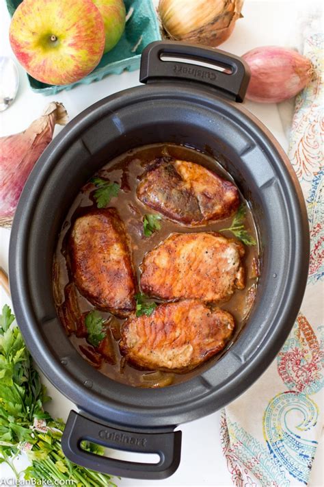 Crockpot Pork Chops With Apples And Onions Gluten Free And Paleo