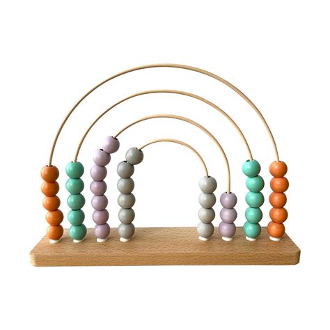 Wooden Rainbow Abacus Blue