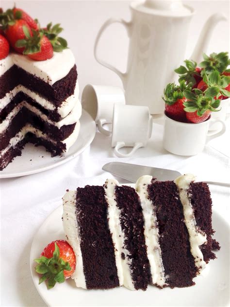 Naked Cake De Chocolate Y Crema De Queso La Cuchara Azul Estamos Alucinando Con Esta Tarta Y