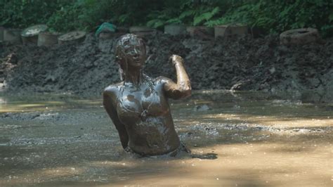 Sexy Japanese Bikini Mud Girl ThisVid