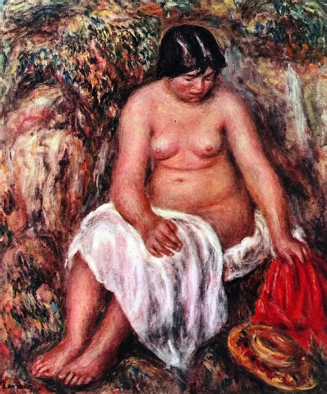Pierre Auguste Renoir Nude With Straw Artimedes