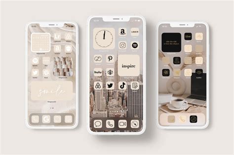 App Icons Beige Neutral Tones Nude Cream Fall Autumn Etsy