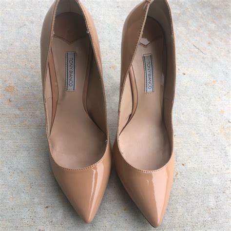 Tony Bianco Shoes Tony Bianco Leola Nude Patent Heels Rtl59 Euc Poshmark