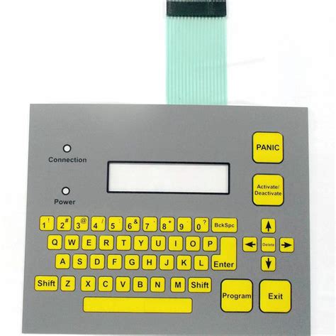 LED Backlight PCB Membrane Switch Keyboard With Metal Dome And