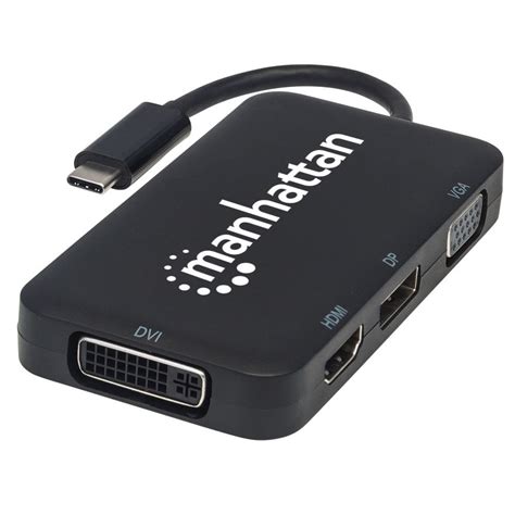 Konwerter Adapter Manhattan Av Usb C Na Hdmi Dp Dvi Vga K Hz