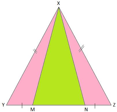 Points on the Base of an Isosceles Triangle | Prove with Diagram