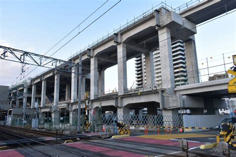 名鉄本線知立駅高架化工事の状況 2023 1 飛翔リニア時代の新しい名古屋へ