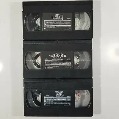 3 Winnie The Pooh Disney VHS Tapes The Book Grelly USA